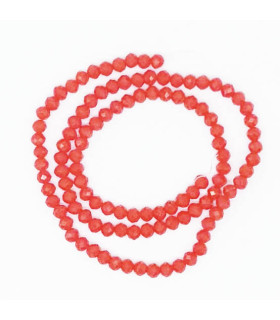 Chapelet de perles en verre 4mm - FLAMME