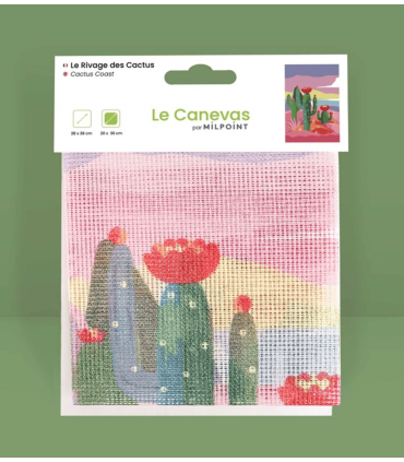Milpoint - Canevas 28x38 - Le Rivage des Cactus