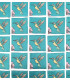 Étiquette tissée à coudre : COLIBRI - Céladon
