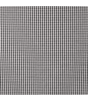 SEERSUCKER Vichy NOIR et BLANC