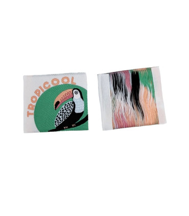 Étiquette tissée à coudre : TROPICOOL