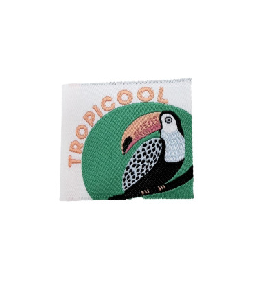 Étiquette tissée à coudre : TROPICOOL