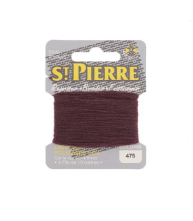 SAINT PIERRE- Fil à Repriser -  475 - LIE DE VIN