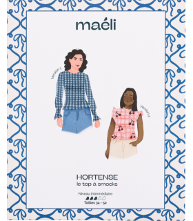 MAÉLI : le top à smocks HORTENSE