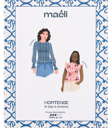 MAÉLI : le top à smocks HORTENSE