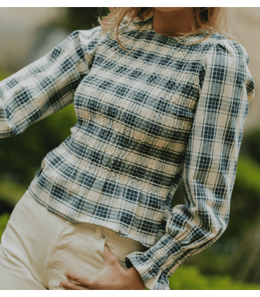 MAÉLI : le top à smocks HORTENSE