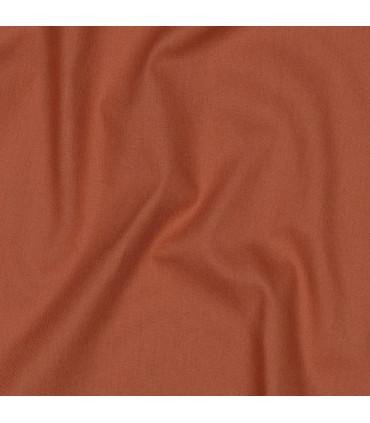 Popeline de coton - ROUILLE