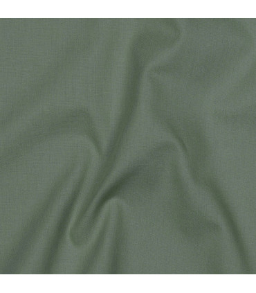 Popeline de coton - MENTHE FONCÉ
