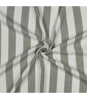 Viscose - Rayures larges - KAKI
