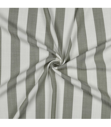 Viscose - Rayures larges - KAKI