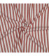 Viscose - Rayures fines - TERRACOTTA