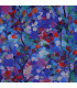 Viscose Radiance - Feuilles BLEU COBALT