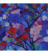 Viscose Radiance - Feuilles BLEU COBALT