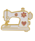 Pin's Émaillé - Machine à coudre Vintage - BLANC