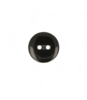 Bouton Couture Polyester Brillant 13mm - NOIR