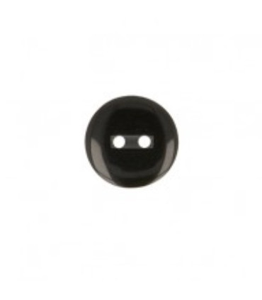 Bouton Couture Polyester Brillant 13mm - NOIR