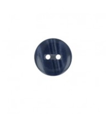 Bouton Couture Polyester Brillant 13mm - MARINE
