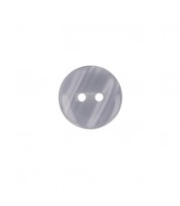 Bouton Couture Polyester Brillant 13mm - GRIS