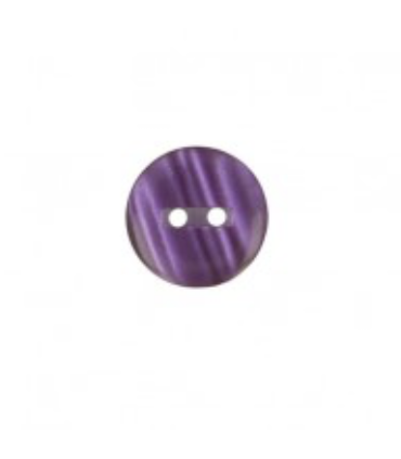 Bouton Couture Polyester Brillant 13mm - PRUNE