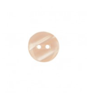 Bouton Couture Polyester Brillant 13mm - SAUMON