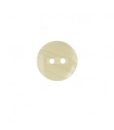 Bouton Couture Polyester Brillant 13mm - ECRU