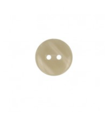 Bouton Couture Polyester Brillant 13mm - BEIGE CLAIR
