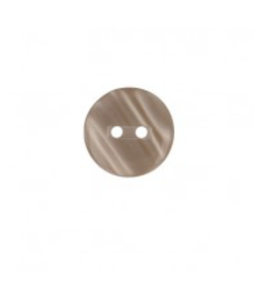Bouton Couture Polyester Brillant 13mm - BEIGE
