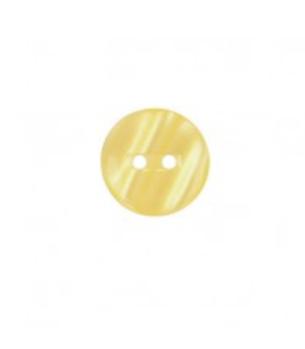 Bouton Couture Polyester Brillant 13mm - JAUNE