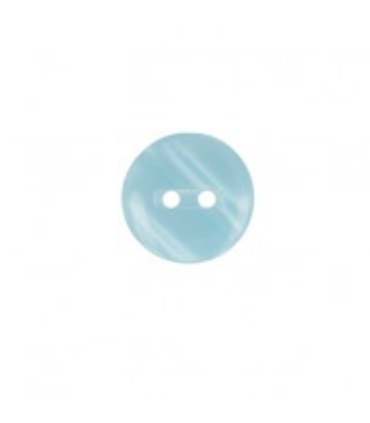 Bouton Couture Polyester Brillant 13mm - TURQUOISE