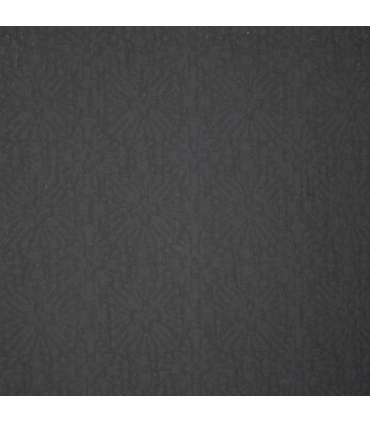 Coton jacquard tissé - NOIR Floral