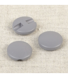 Bouton sur pied - 18mm - GRIS CENDRE