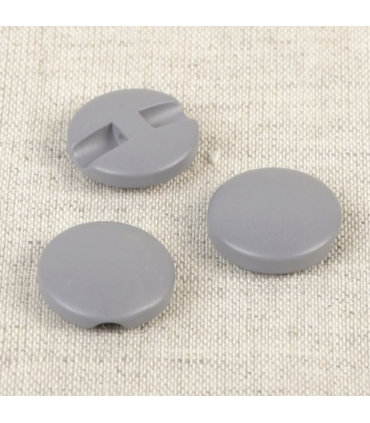 Bouton sur pied - 18mm - GRIS CENDRE
