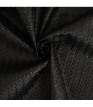 KATIA - Simili Cuir Chevron - NOIR