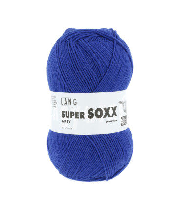 LANGYARNS - SuperSOXX 6ply - BLEU ELECTRIQUE