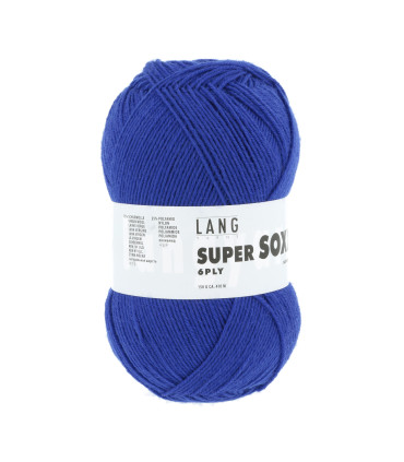 LANGYARNS - SuperSOXX 6ply - BLEU ELECTRIQUE