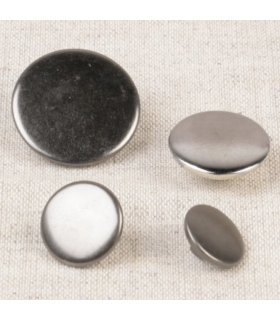Bouton métallique plat - 13mm - CANON FUSIL