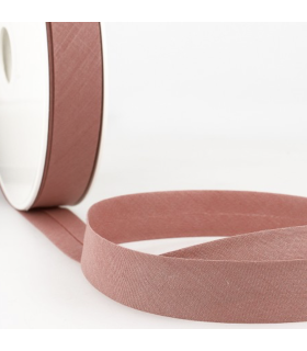 Biais Coton T27mm VIEUX ROSE
