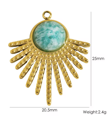 Pendentif - Acier Inoxydable - SOLEIL