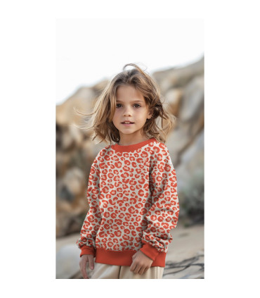 POPPY - Sweat Léo - ORANGE