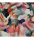 Viscose Satin - FLEURS PÊCHE