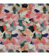 Viscose Satin - FLEURS PÊCHE