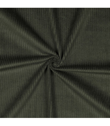 Velours Côtelé lavé - VERT CHASSE