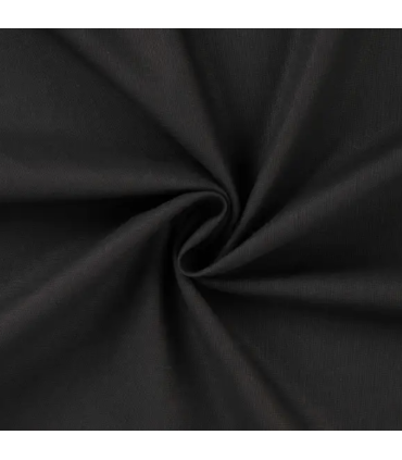 Popeline de coton - NOIR