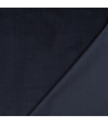 Velours Côtelé lavé - BLEU MARINE