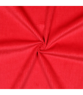 Velours Côtelé lavé - ROUGE
