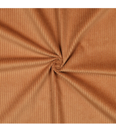 Velours Côtelé lavé - COGNAC