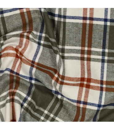 Coton à Carreaux - OLIVE