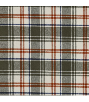 Coton à Carreaux - OLIVE