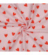 POPPY - Flanelle de coton - COEURS ROSE
