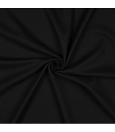 Gabardine de viscose - Stretch - NOIR